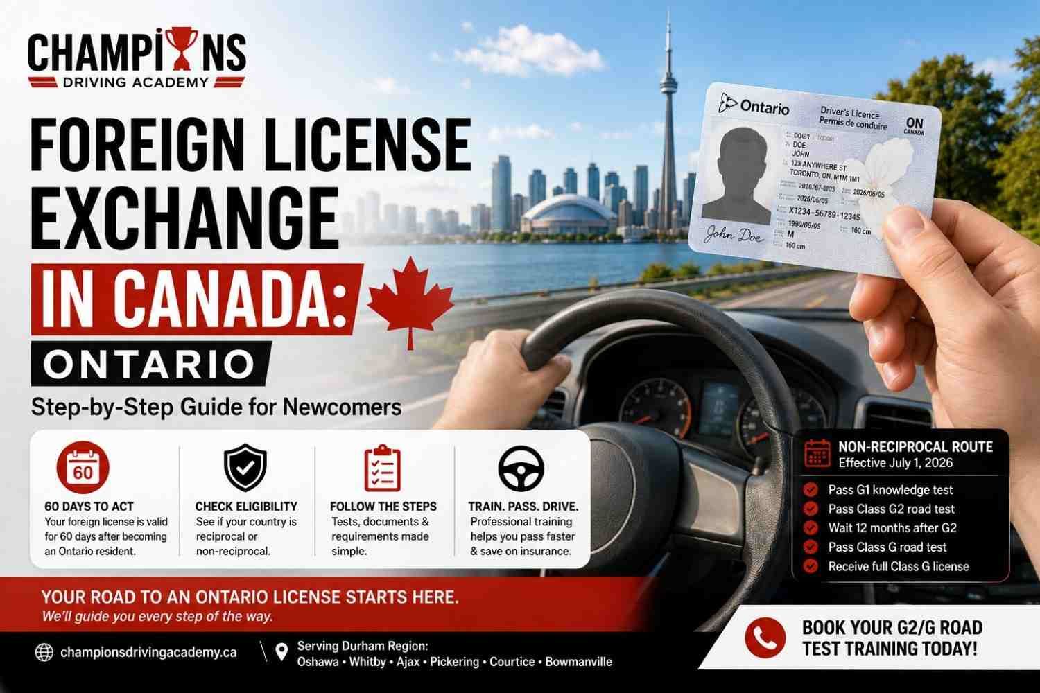Foreign License Exchange in Canada: Step-by-Step Guide for Newcomers (Ontario)